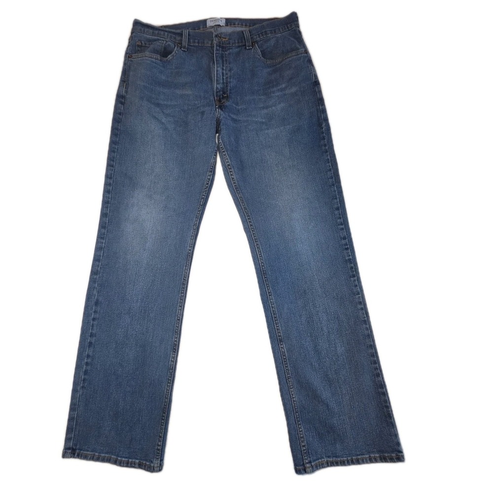 DENIZEN LEVI'S 285 Relaxed Fit Jeans Men's 36x32 Medium Wash Blue Denim